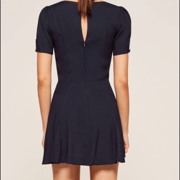 NWT reformation Katie dress navy size 2 XS blue - Picture 3 of 7
